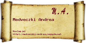 Medveczki Andrea névjegykártya